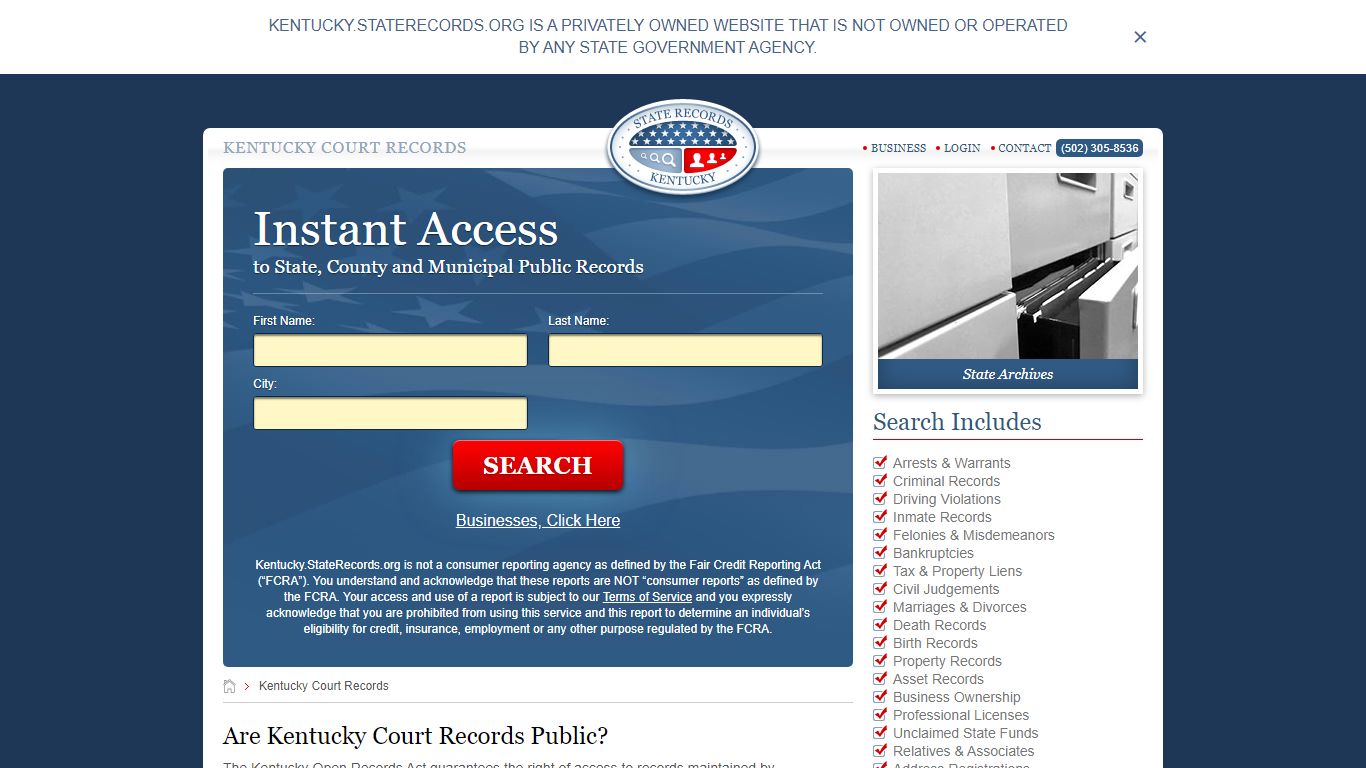 Kentucky Court Records | StateRecords.org